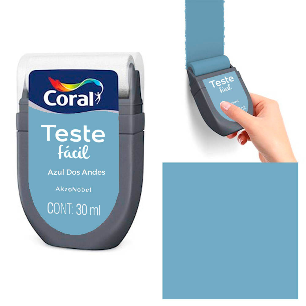 Tinta Teste Facil Azul Dos Andes 30ml Coral Secolhomecenter Tinta Teste Facil Azul Dos Andes 30ml Coral Secolhomecenter